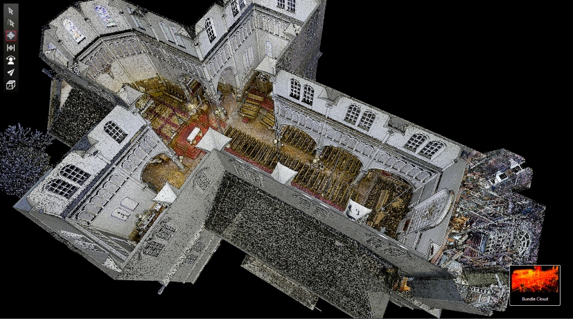 Advanced 3D laser scanning for Église Sainte-Marie