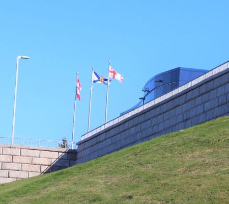 NSCC retaining wall